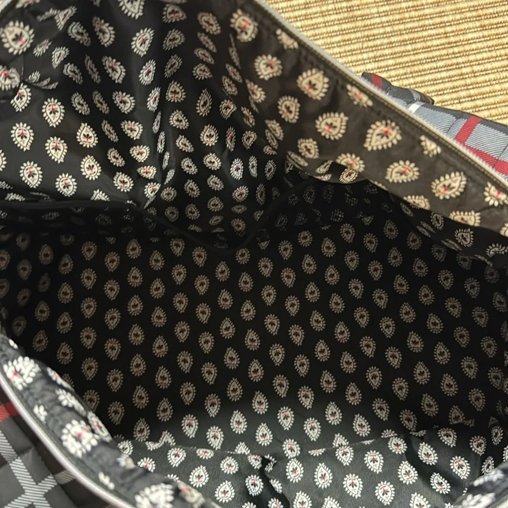 Vera Bradley Plaid Large Travel
Duffle Bag - Paris Plaid Performance - Picture 5 of 17